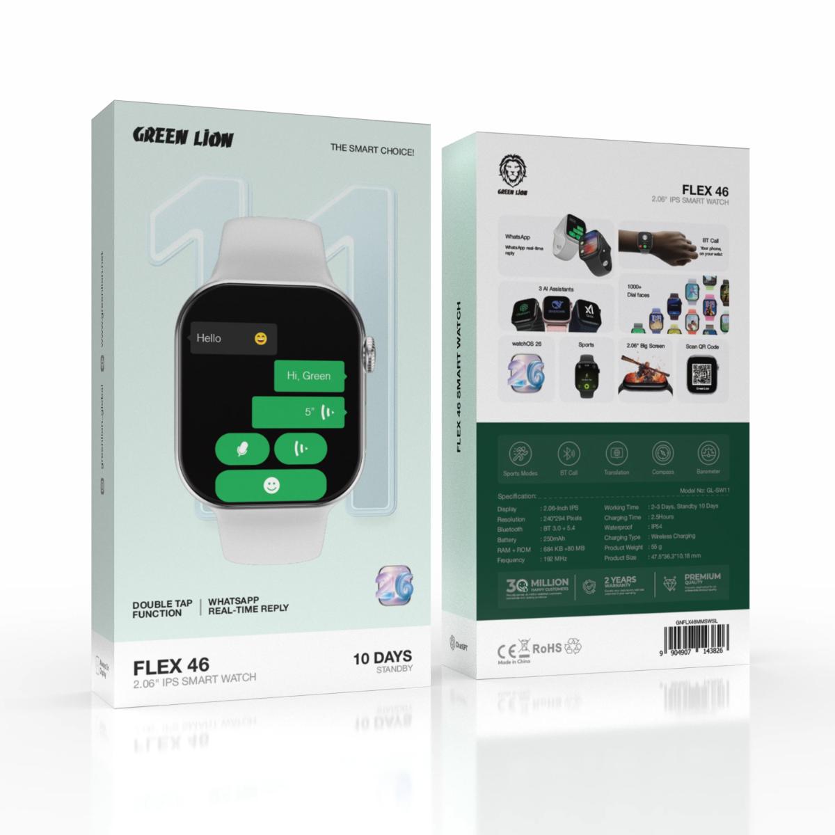 Green Lion Flex 46 - 2.06'' IPS Smart Watch