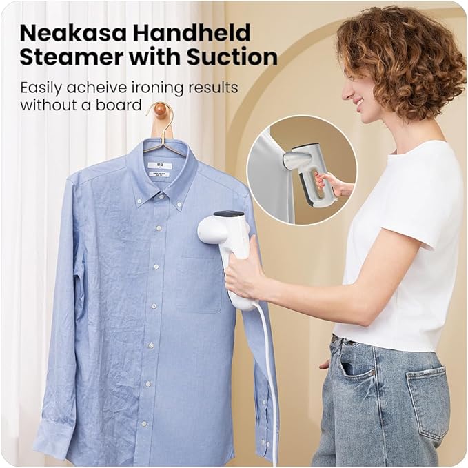 Portable Steam Iron 2 in 1 with Suction Function by Neakasa