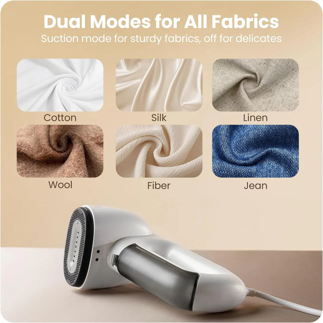 Portable Steam Iron 2 in 1 with Suction Function by Neakasa