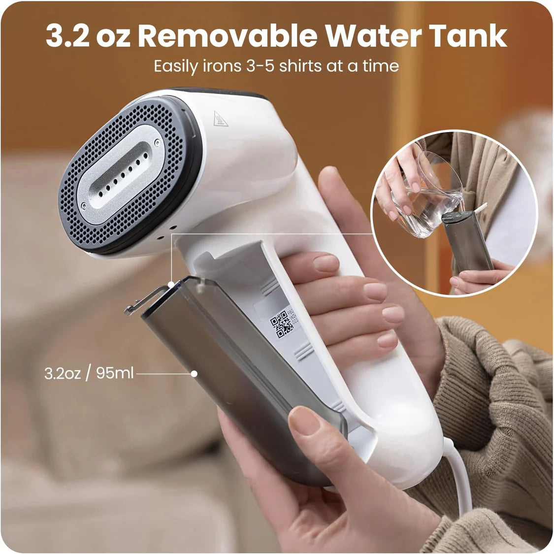 Portable Steam Iron 2 in 1 with Suction Function by Neakasa