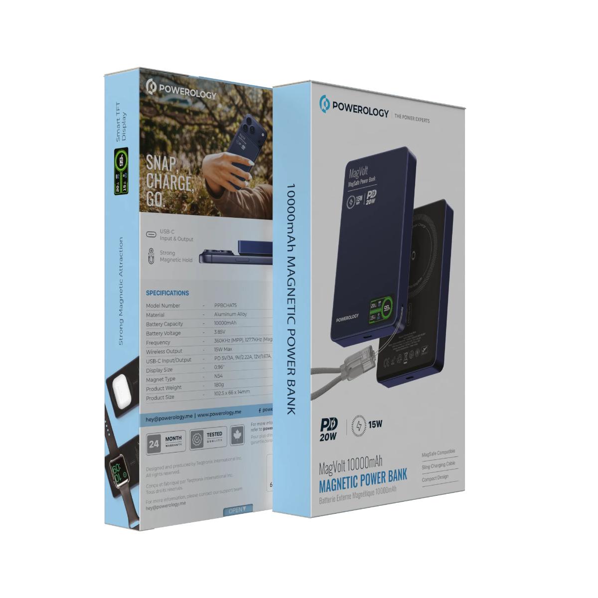 Powerology MagVolt 10000mAh  Power Bank