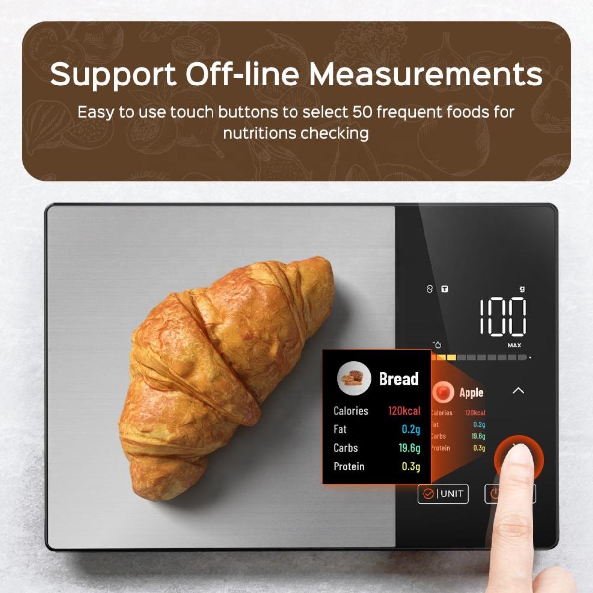 Digital Kitchen Scale with Nutritional Calculator