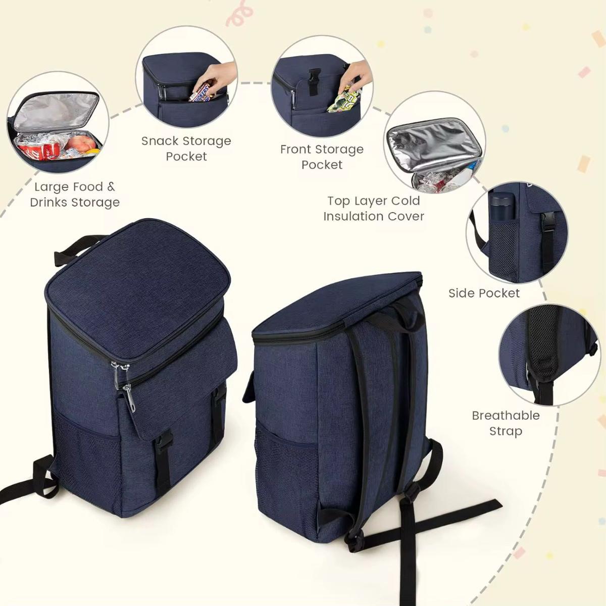 Insulated Cooler Lunch Bag Backpack
