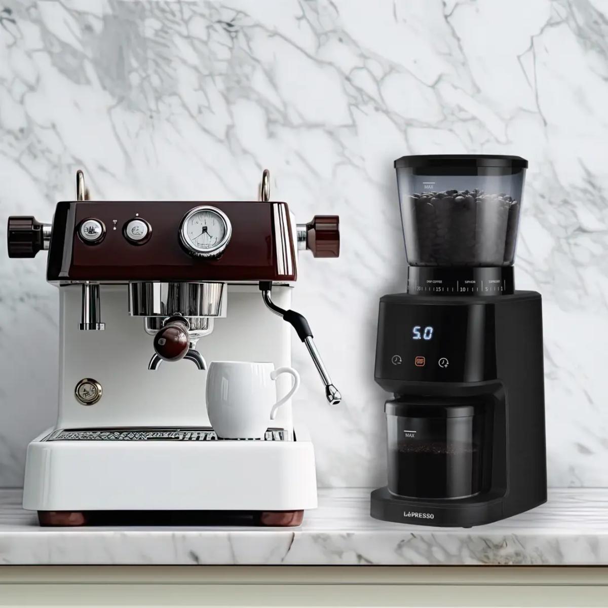 LePresso Conical Burr Coffee Grinder
