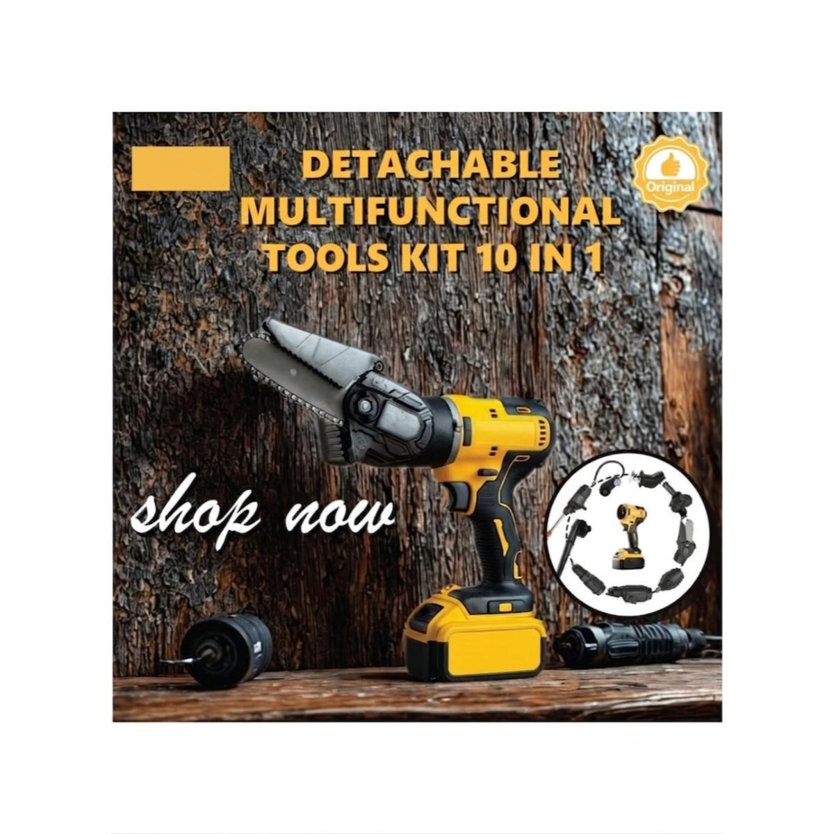 10-in-1 Cordless Multifunctional Power Tool Kit