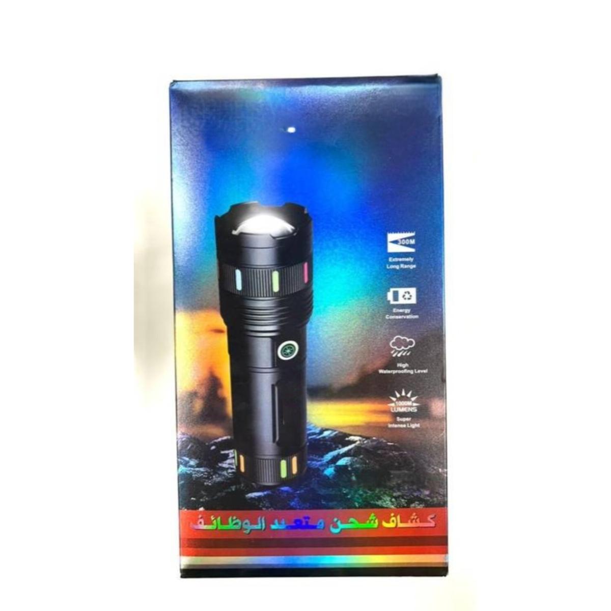 Rechargeable LED Flashlight 1000 Lumens Long Range Torch