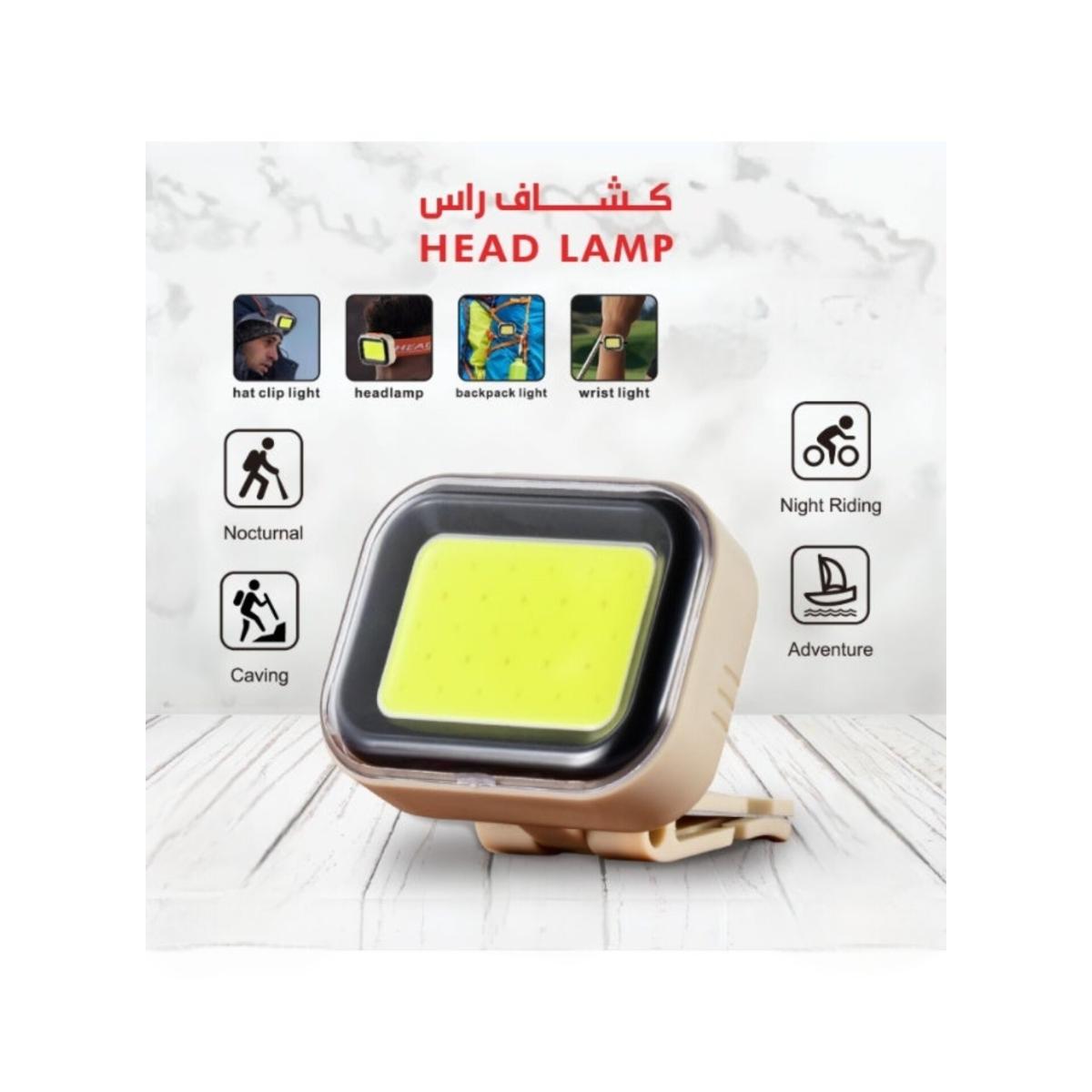 Mini COB LED Headlamp Clip Light