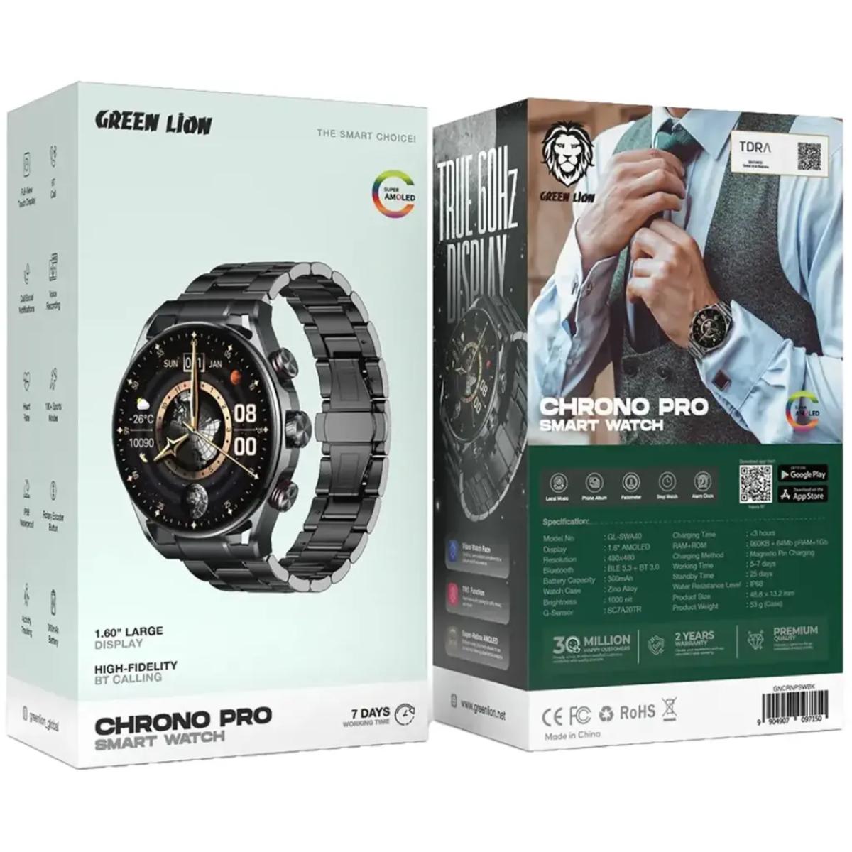 Chrono Pro Smart Watch with 1.60