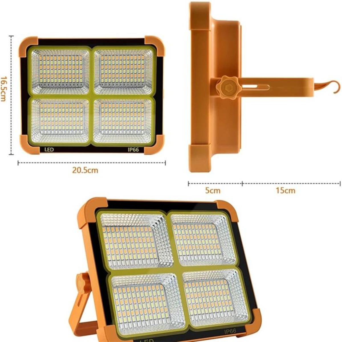Type-C USB Rechargeable Solar LED Light