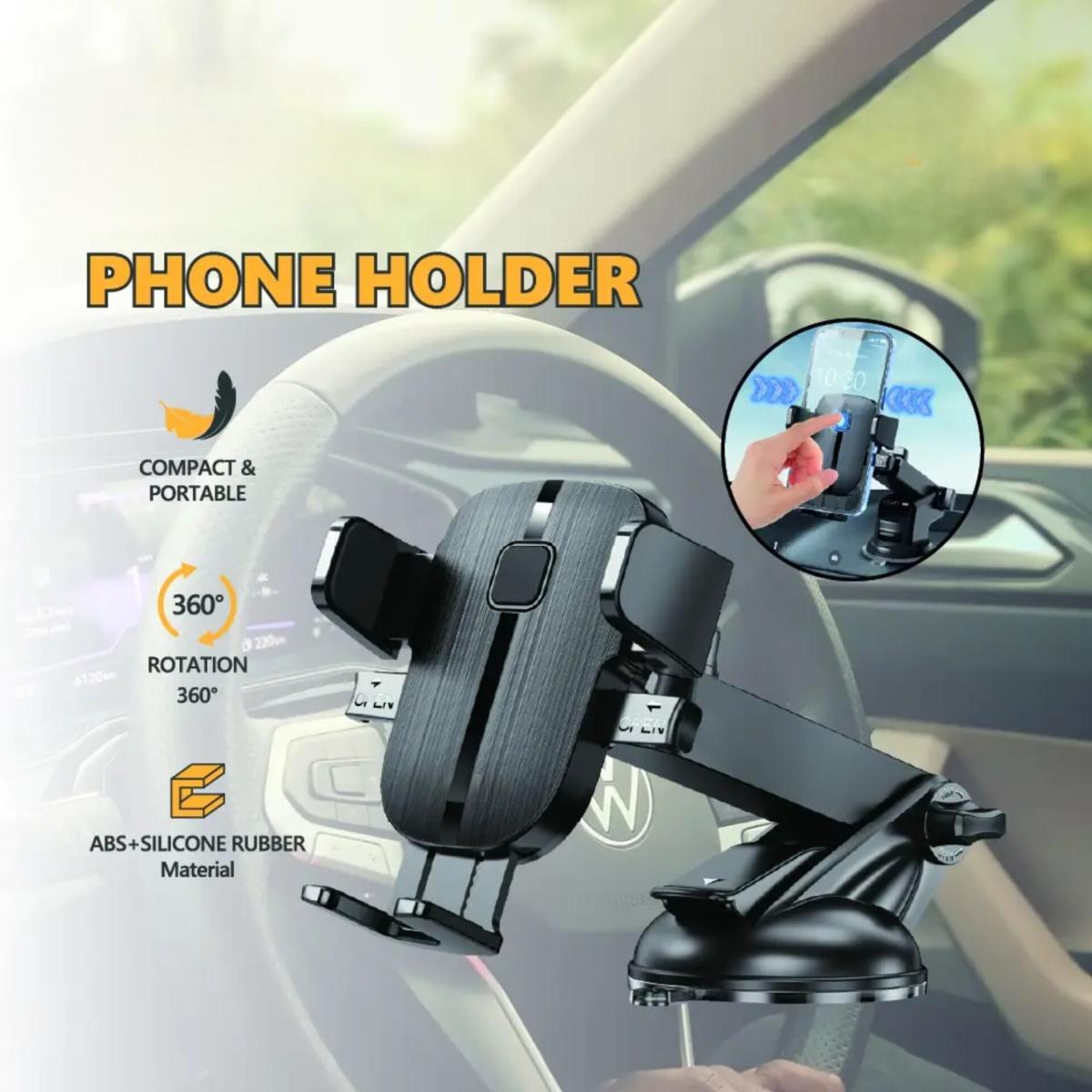 Universal Car Phone Holder 360° Rotatable Dashboard