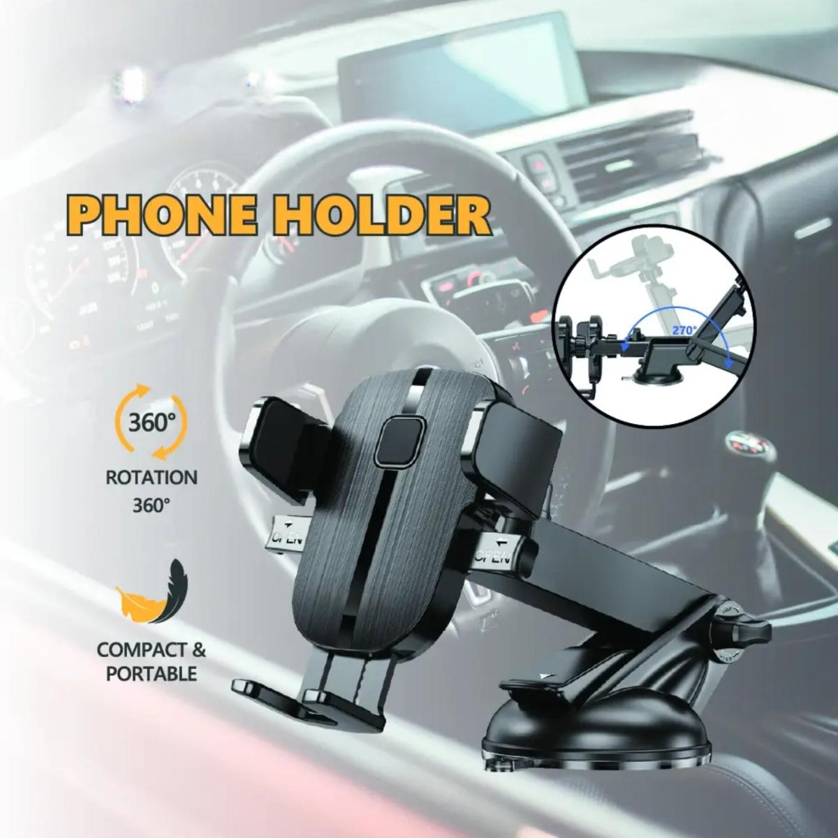 Universal Car Phone Holder 360° Rotatable Dashboard