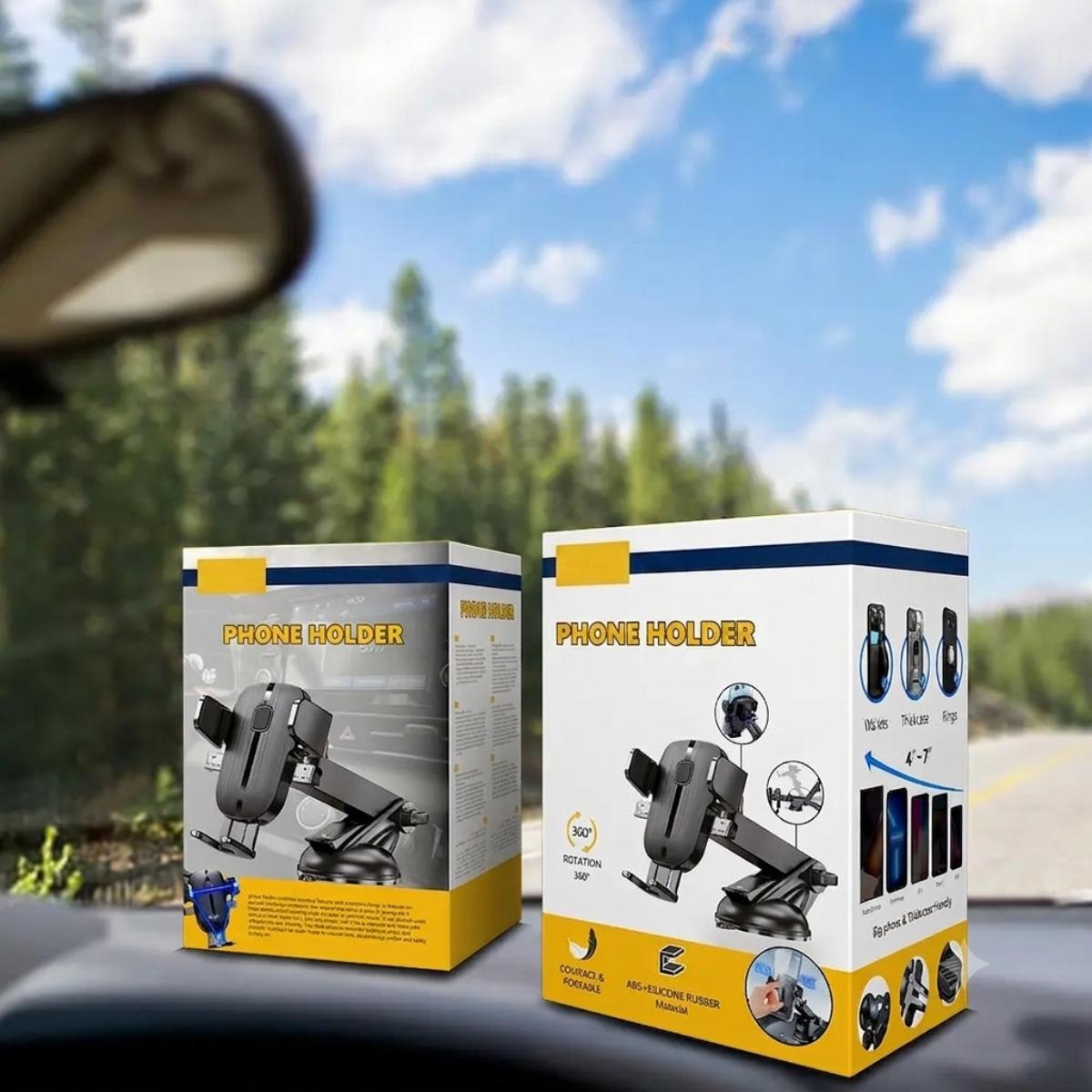 Universal Car Phone Holder 360° Rotatable Dashboard