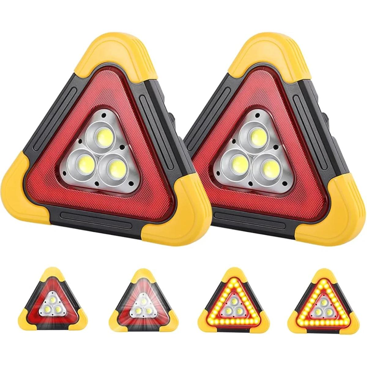 Solar LED Emergency Warning Triangle Light