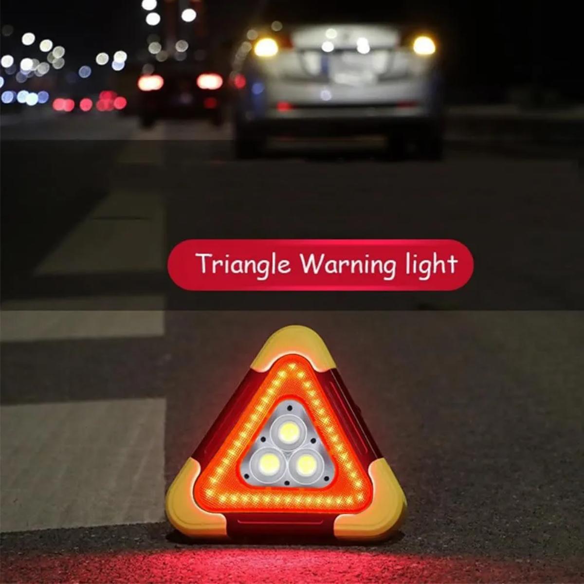 Solar LED Emergency Warning Triangle Light