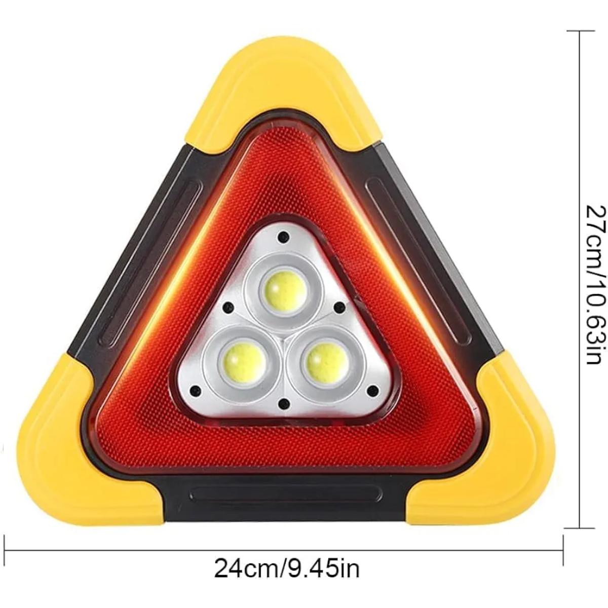 Solar LED Emergency Warning Triangle Light