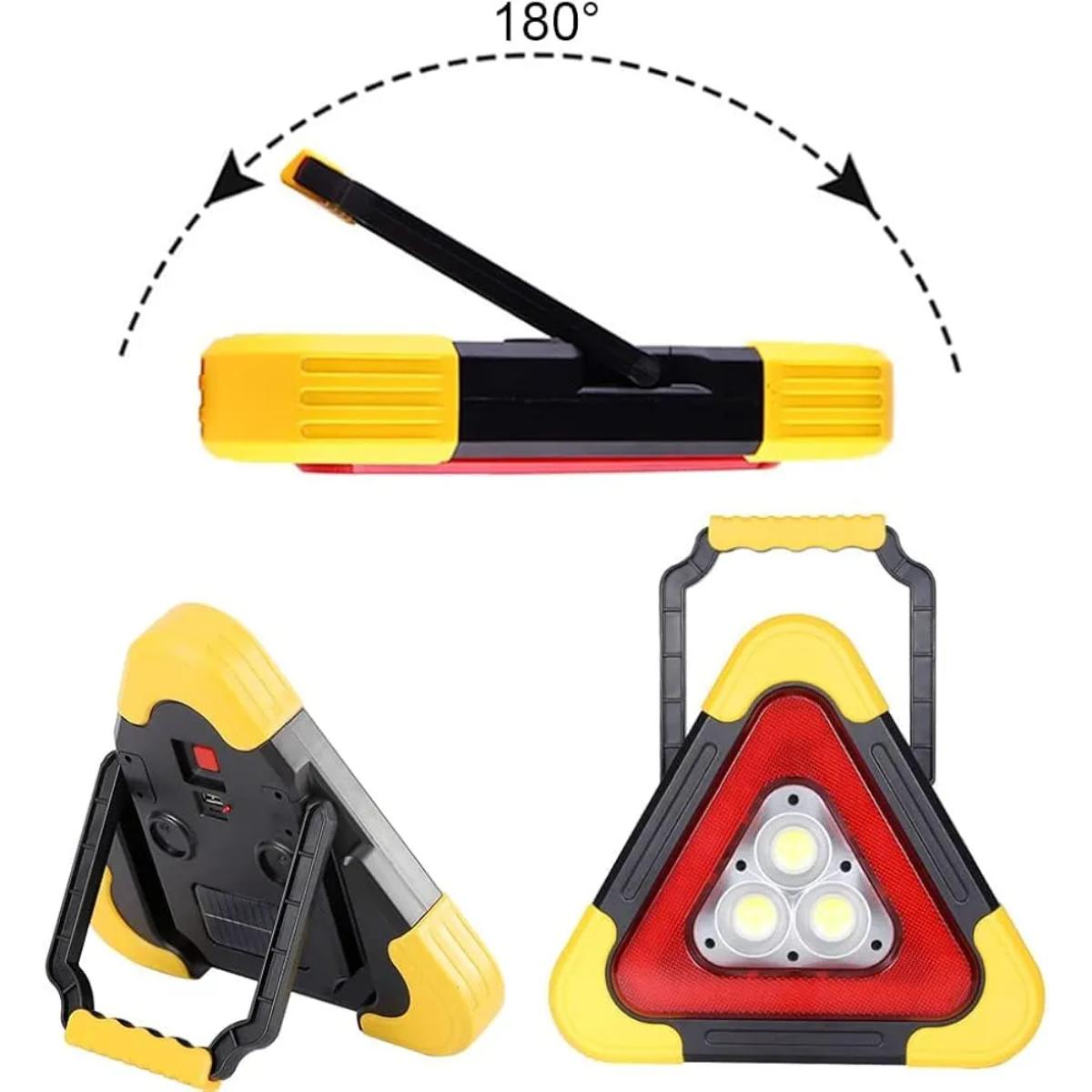 Solar LED Emergency Warning Triangle Light