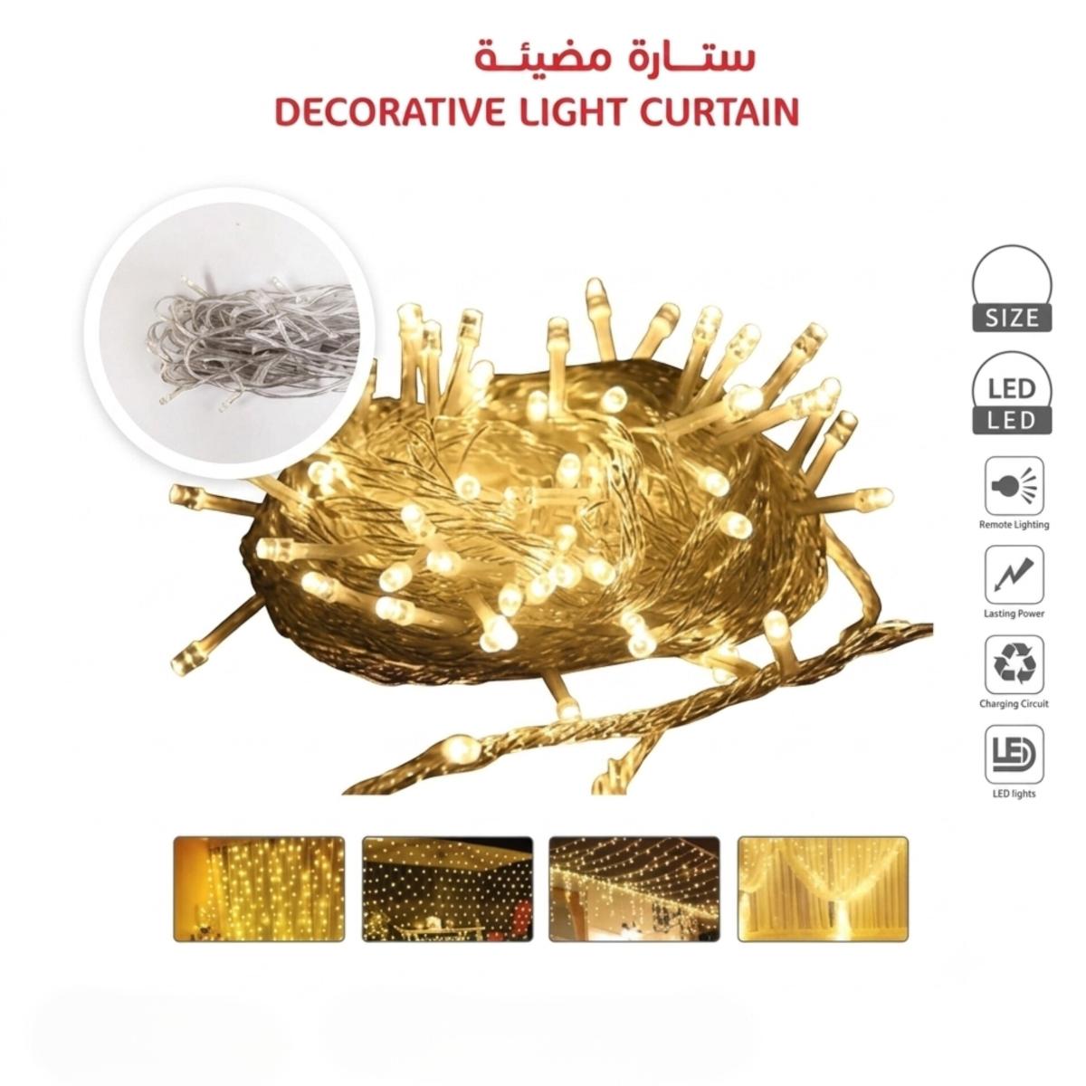 Decorative LED Light Curtain String Lights