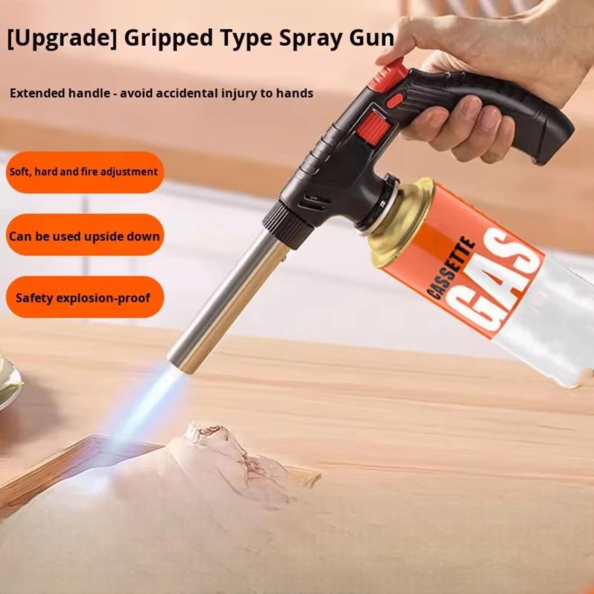 Upgraded Gripped Butane Gas Torch Lighter