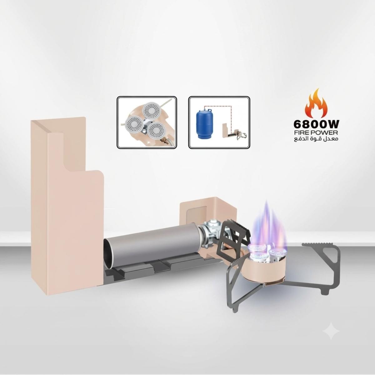 6800W Portable LPG Gas Stove