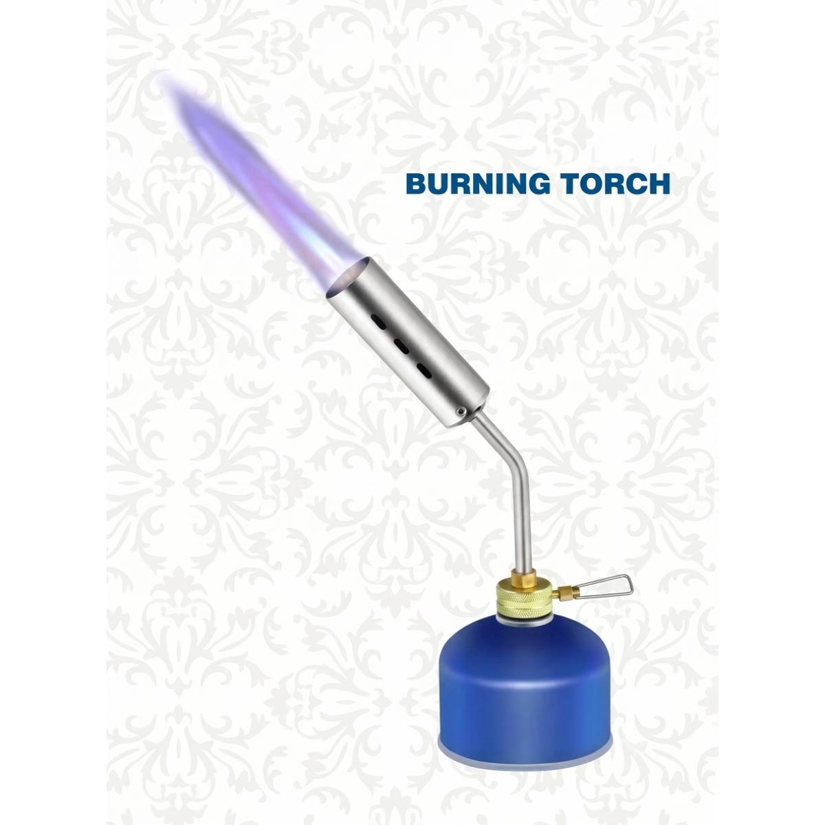 Portable Gas Burning Torch with Blue Flame