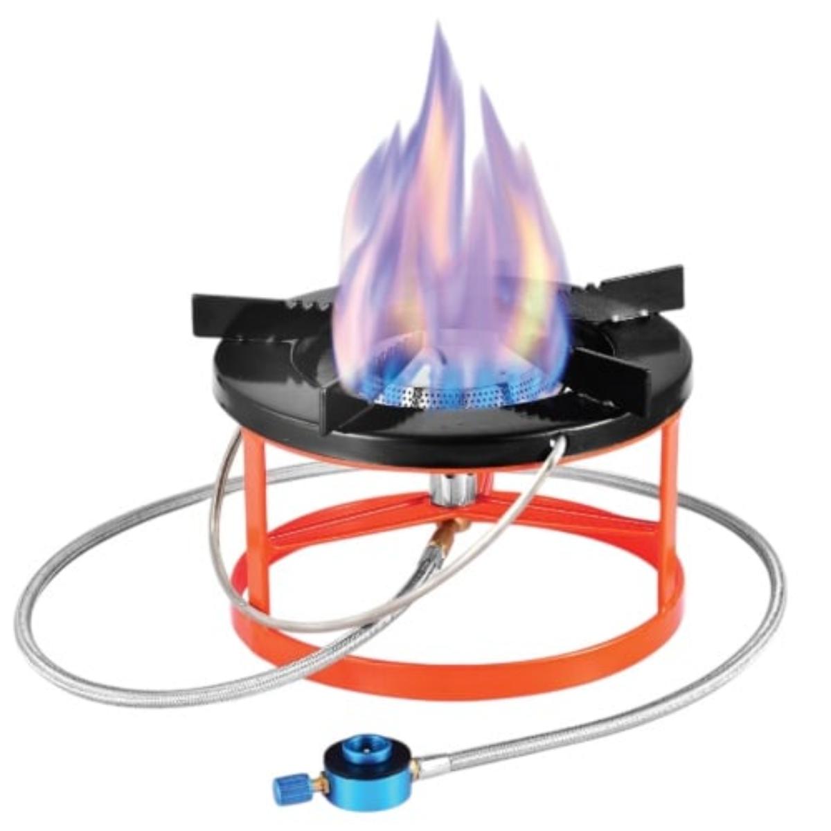 Portable Round Gas Stove with 80cm Gas Hose