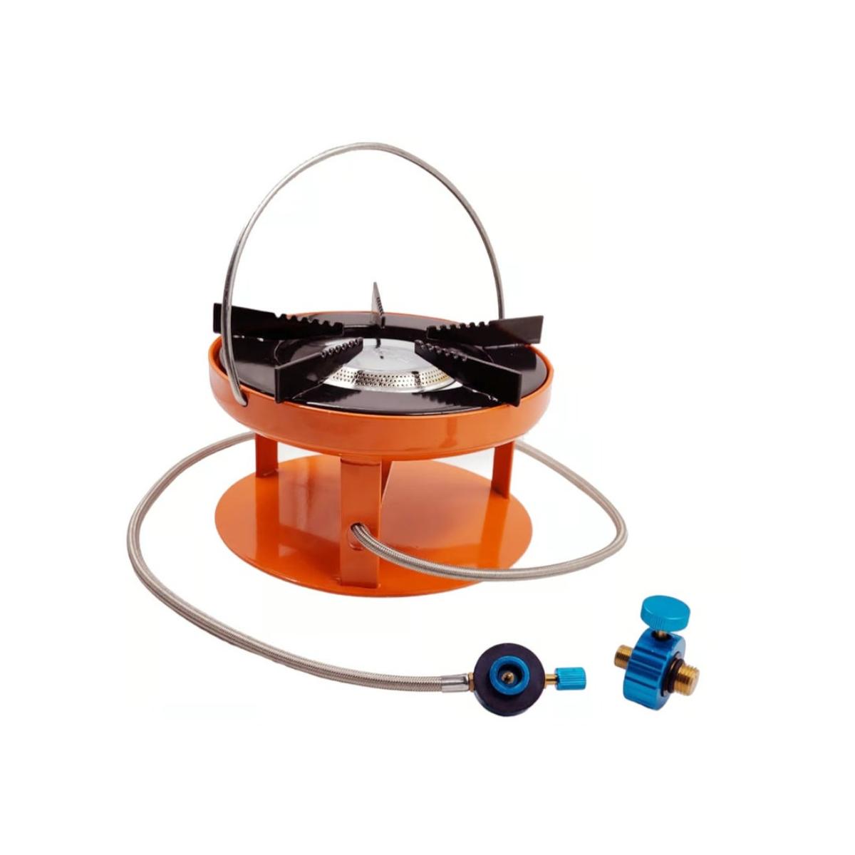 Portable Round Gas Stove with 80cm Gas Hose