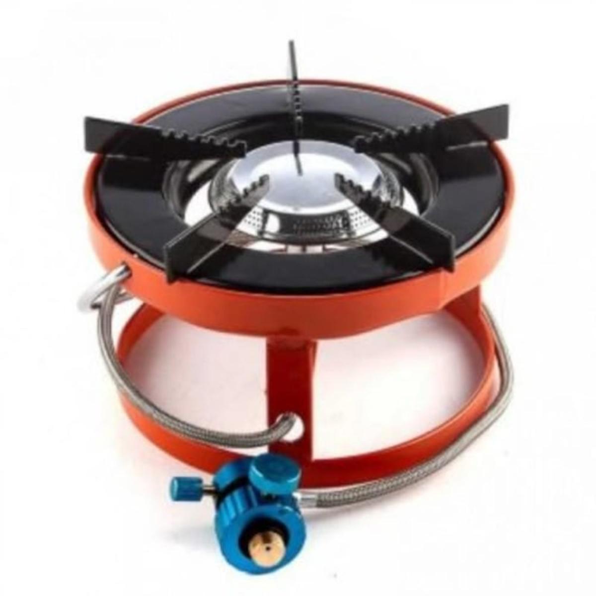 Portable Round Gas Stove with 80cm Gas Hose