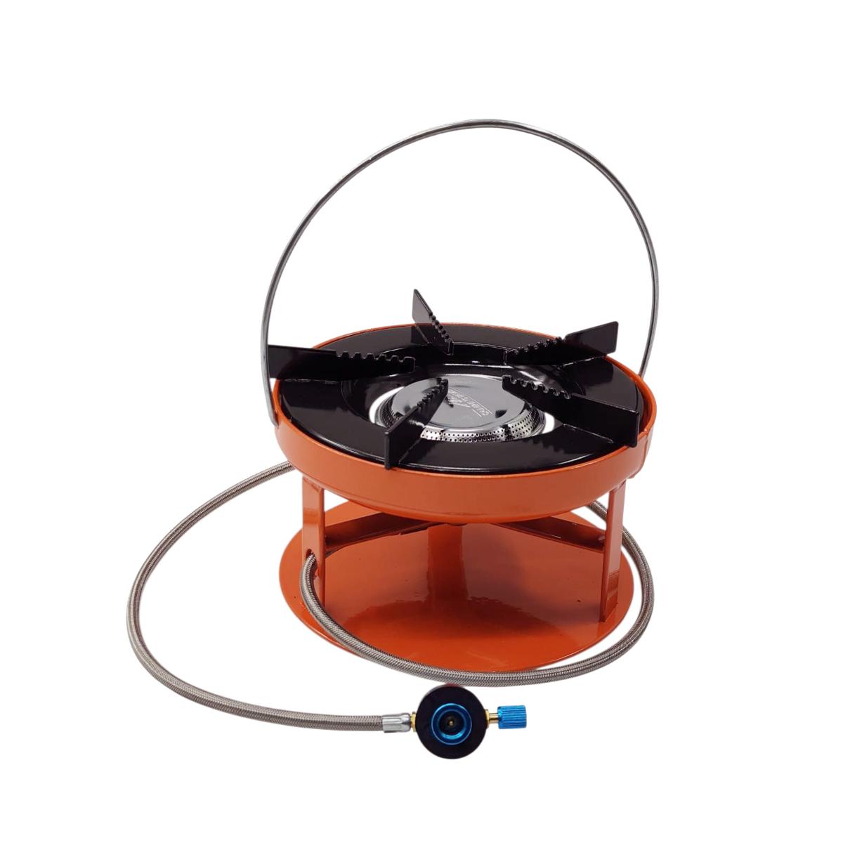 Portable Round Gas Stove with 80cm Gas Hose