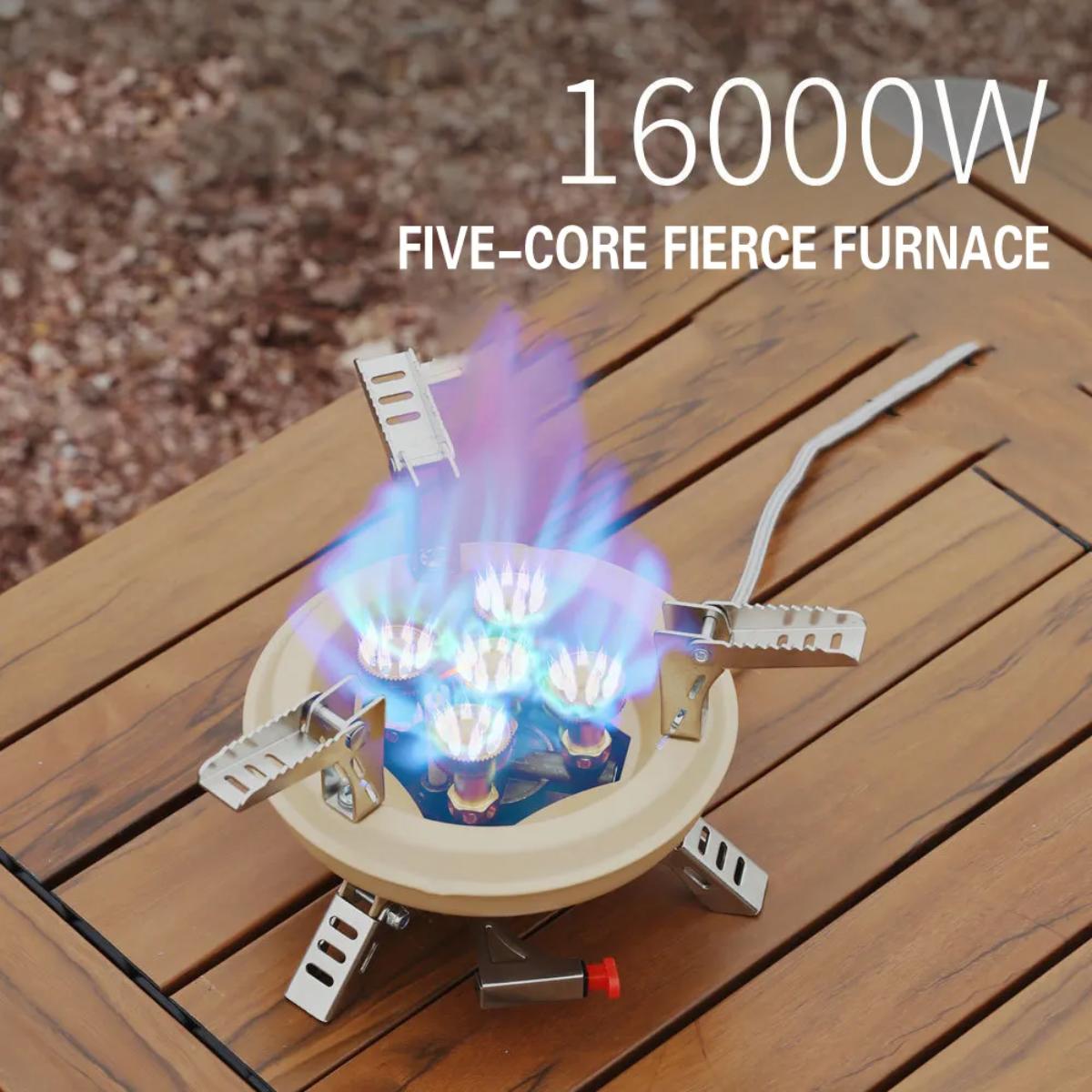 16000W Five-Core Fierce Camping Gas Stove