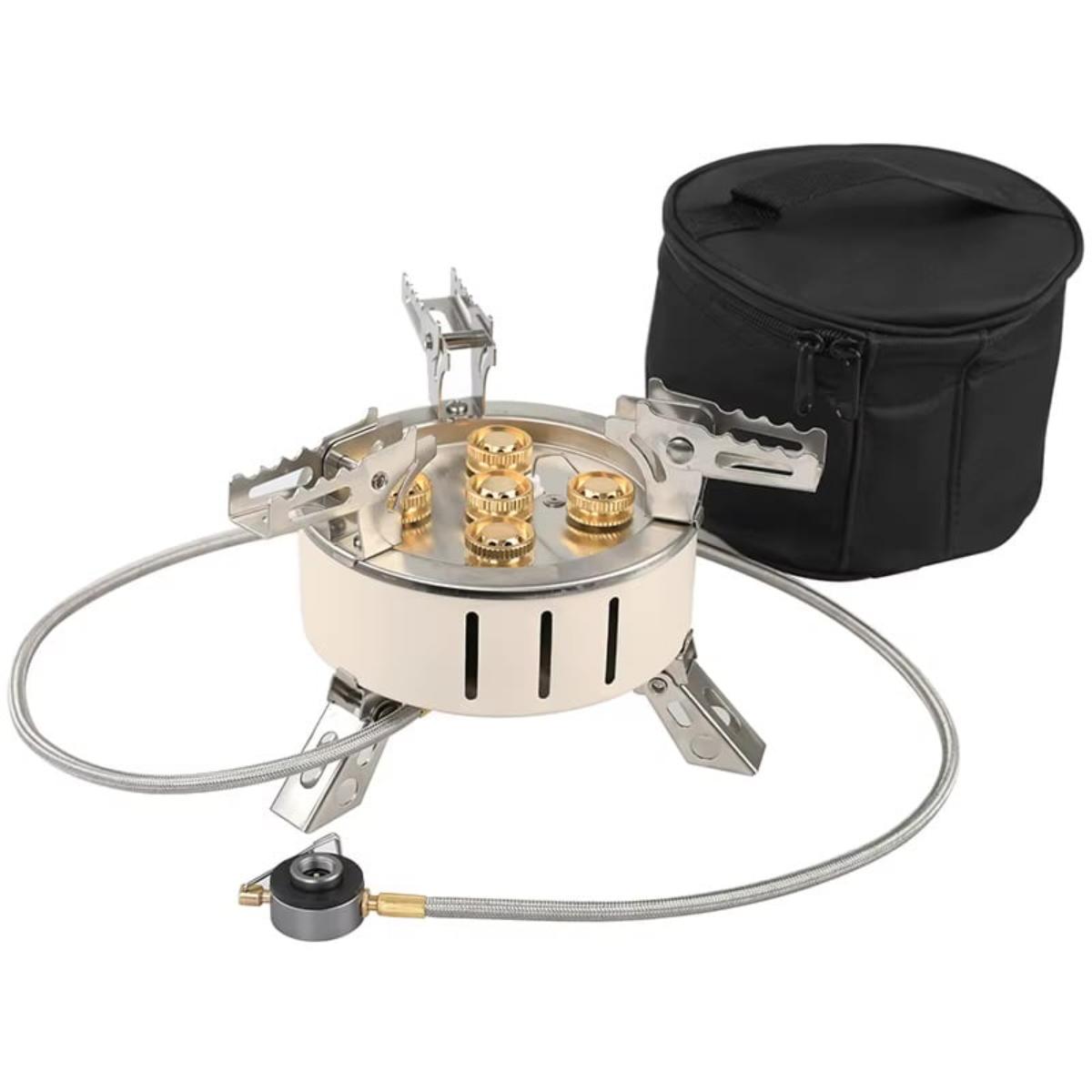 Portable 5 Burner Camping Gas Stove