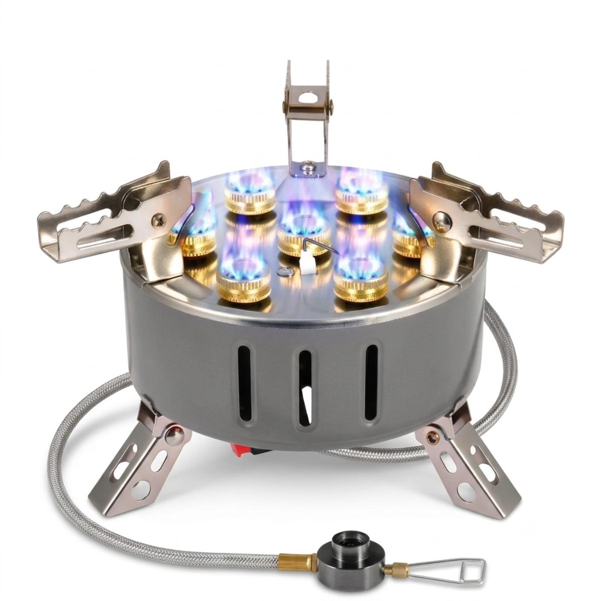 Portable 7 Burner Travel Gas Stove