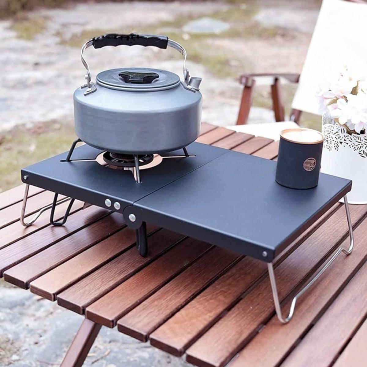 Portable Camping Gas Stove 5800W, Foldable Outdoor Burner with 100cm Hose & Carrying Bag
