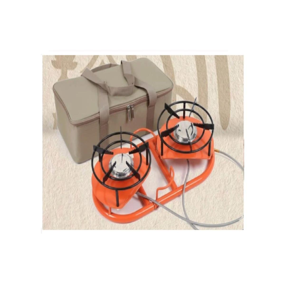 Portable Double Burner Gas Stove