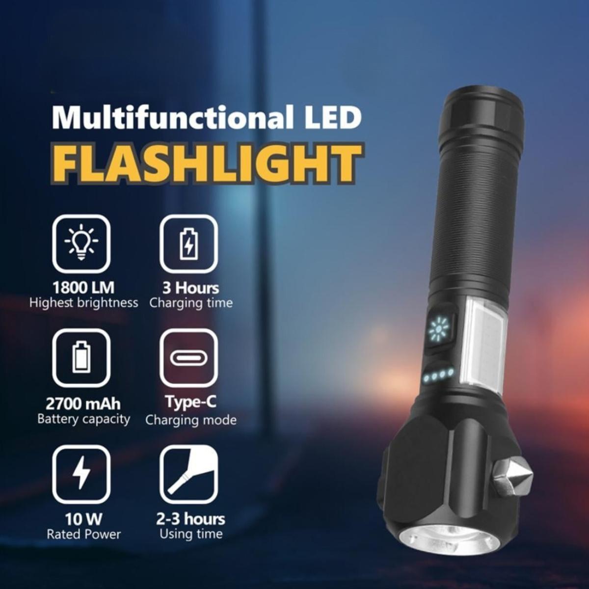Multifunctional LED Flashlight