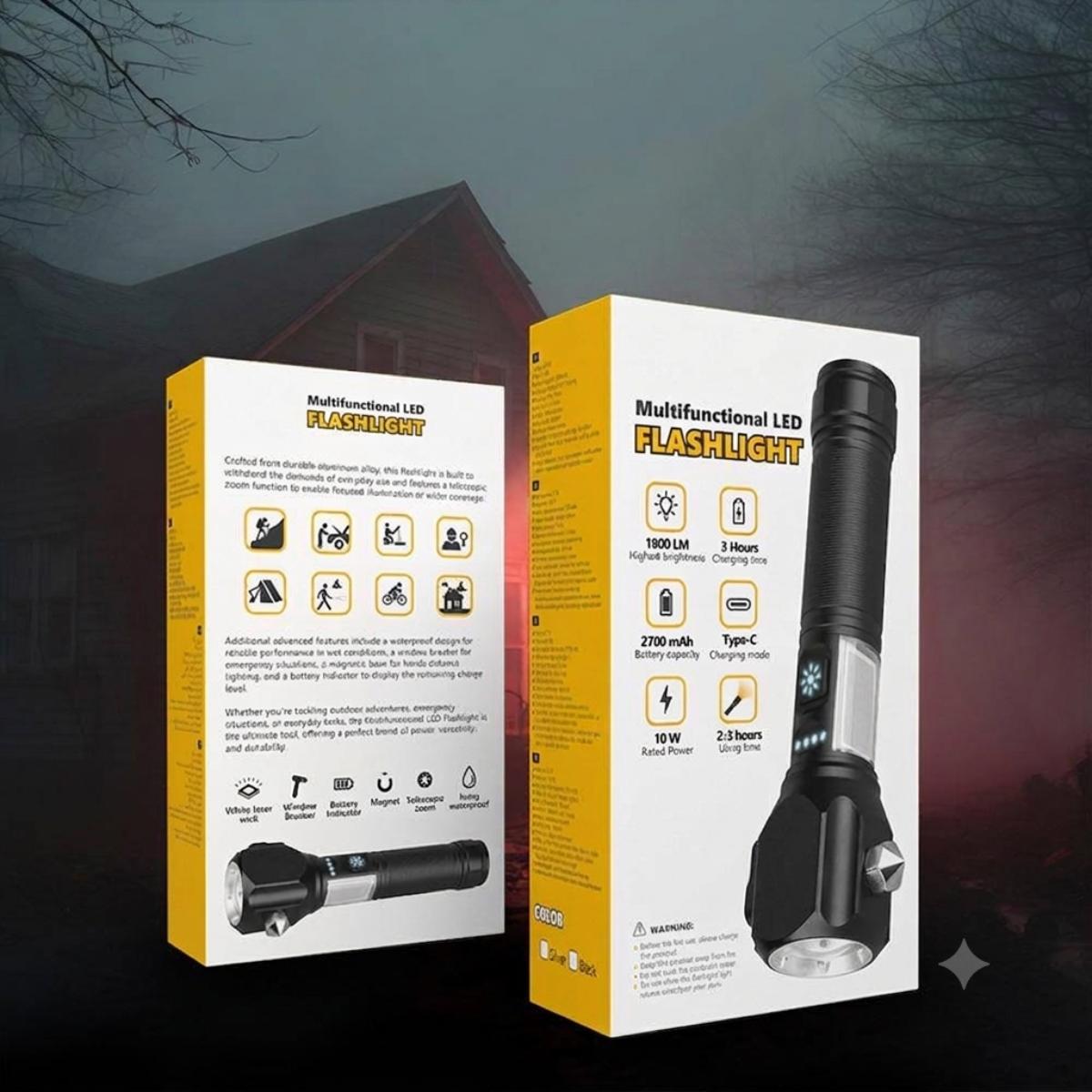 Multifunctional LED Flashlight
