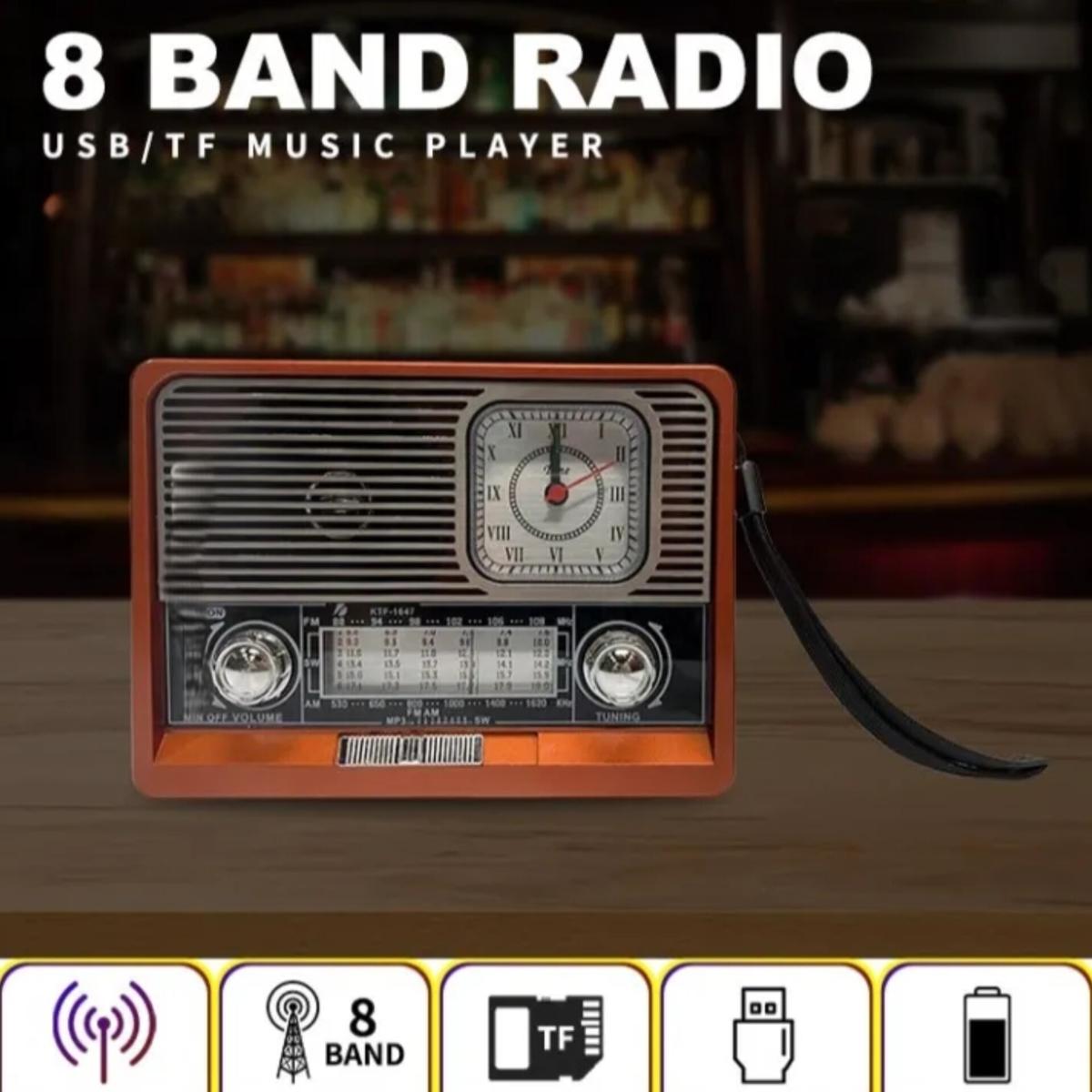 Vintage Style FM AM SW1-6 Band Radio
