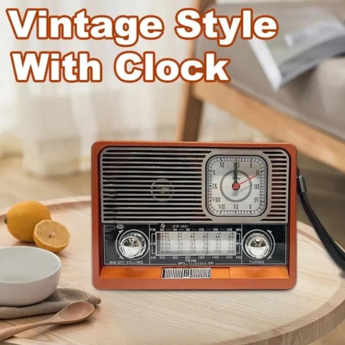 Vintage Style FM AM SW1-6 Band Radio