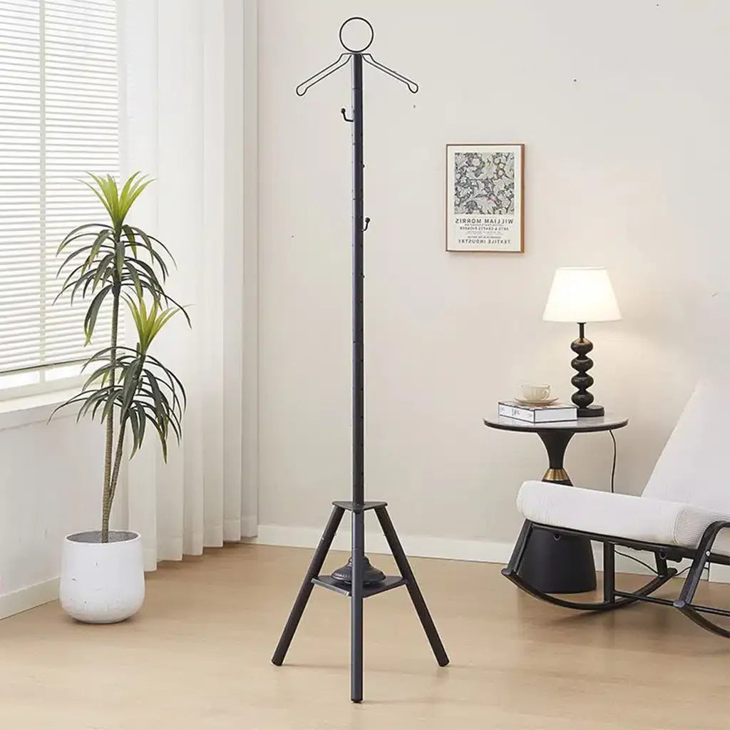 Modern Clothes Stand with Built-in Incense Burner