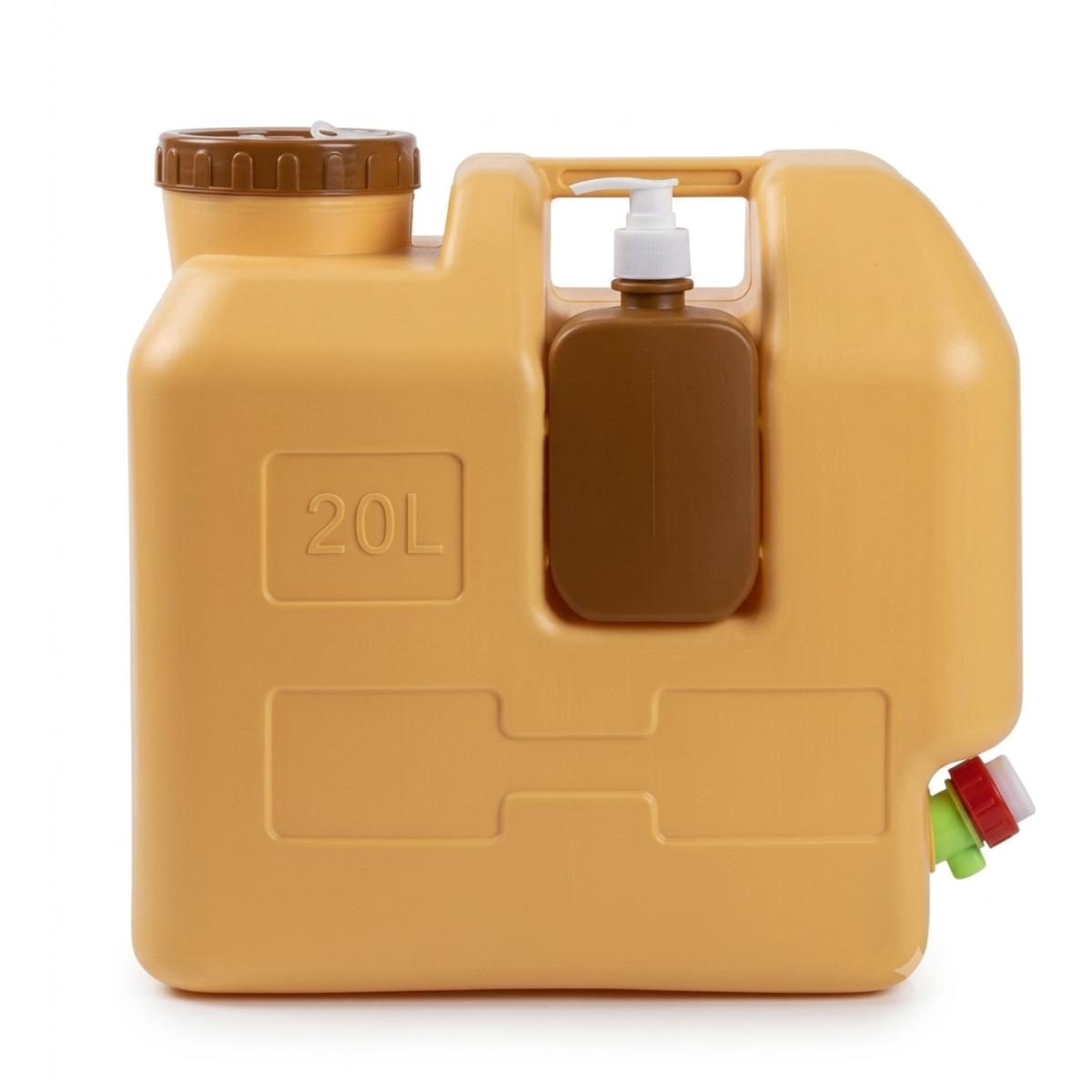 20L Outdoor Jerry Can with 500ml Soap Dispenser