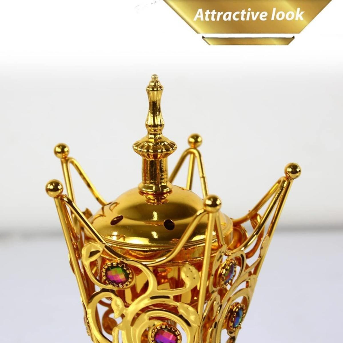 Electric Incense Burner Golden Decorative Aromatherapy Burner