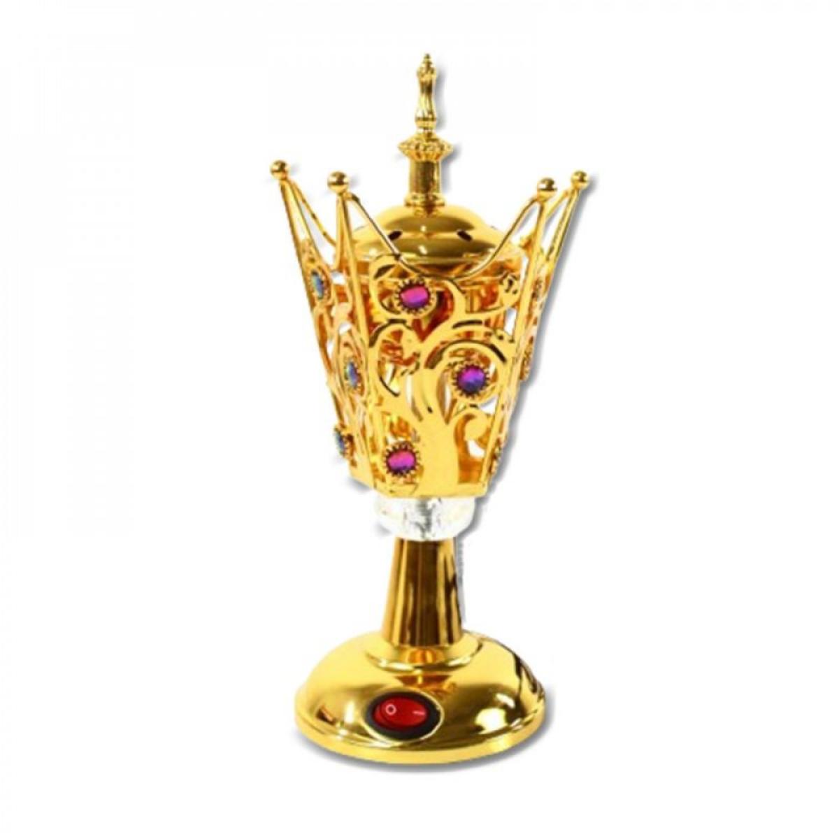 Electric Incense Burner Golden Decorative Aromatherapy Burner