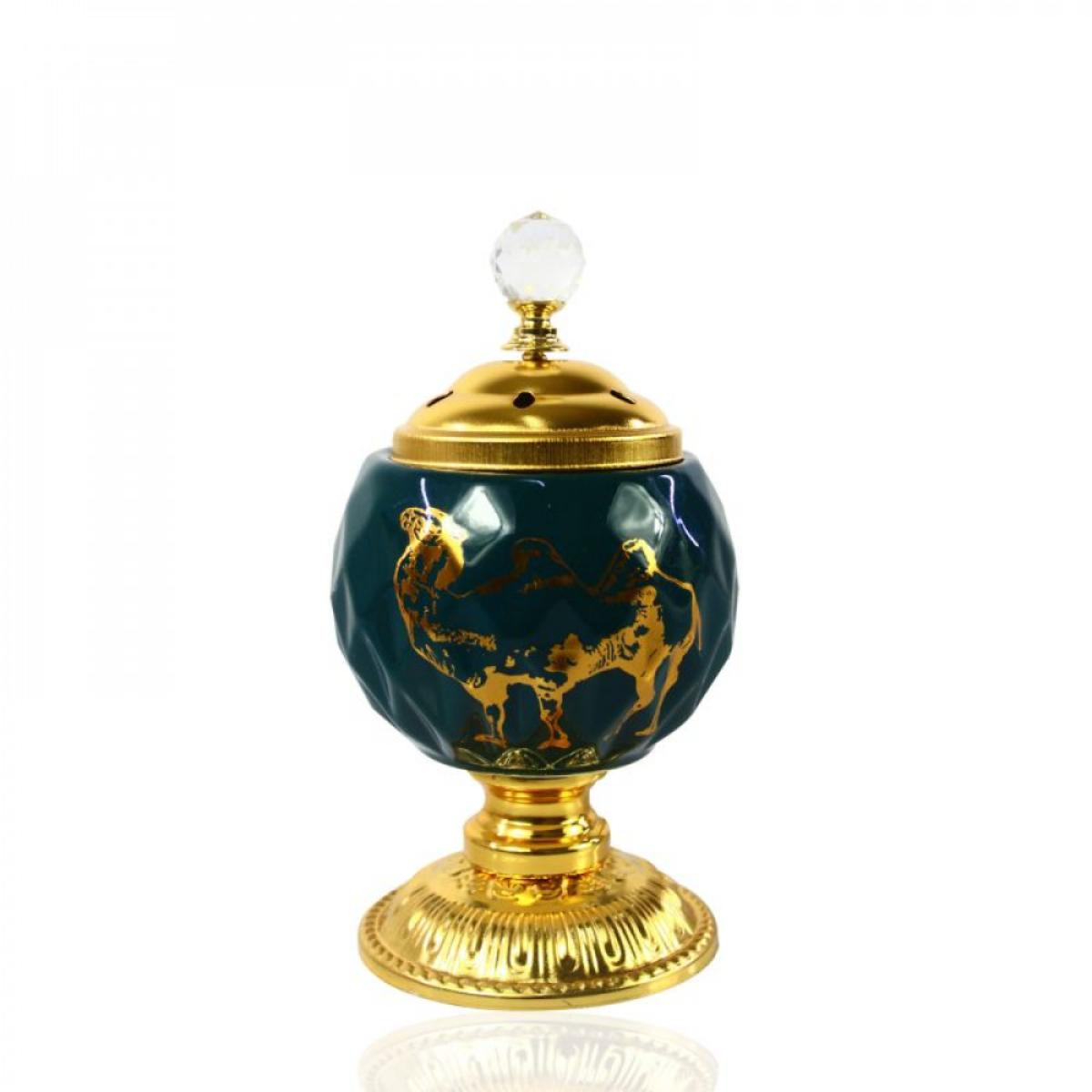 Decorative Incense Burner with Gold Finish
