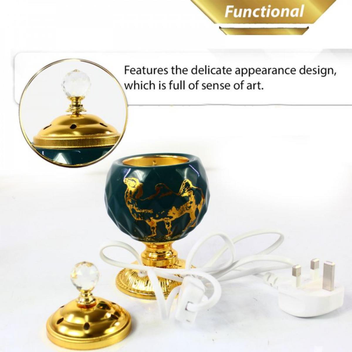 Decorative Incense Burner with Gold Finish