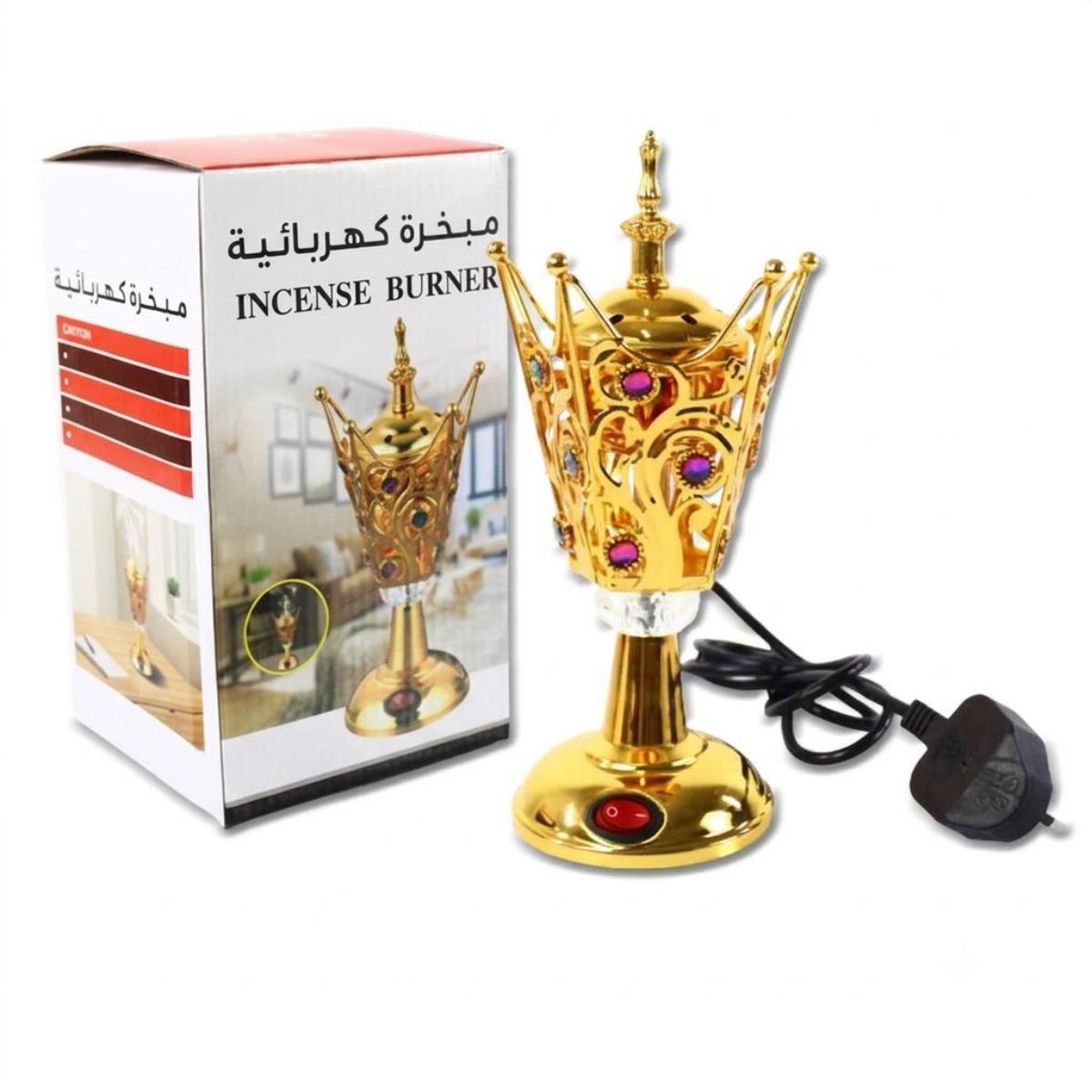 Electric Incense Burner Golden Decorative Aromatherapy Burner
