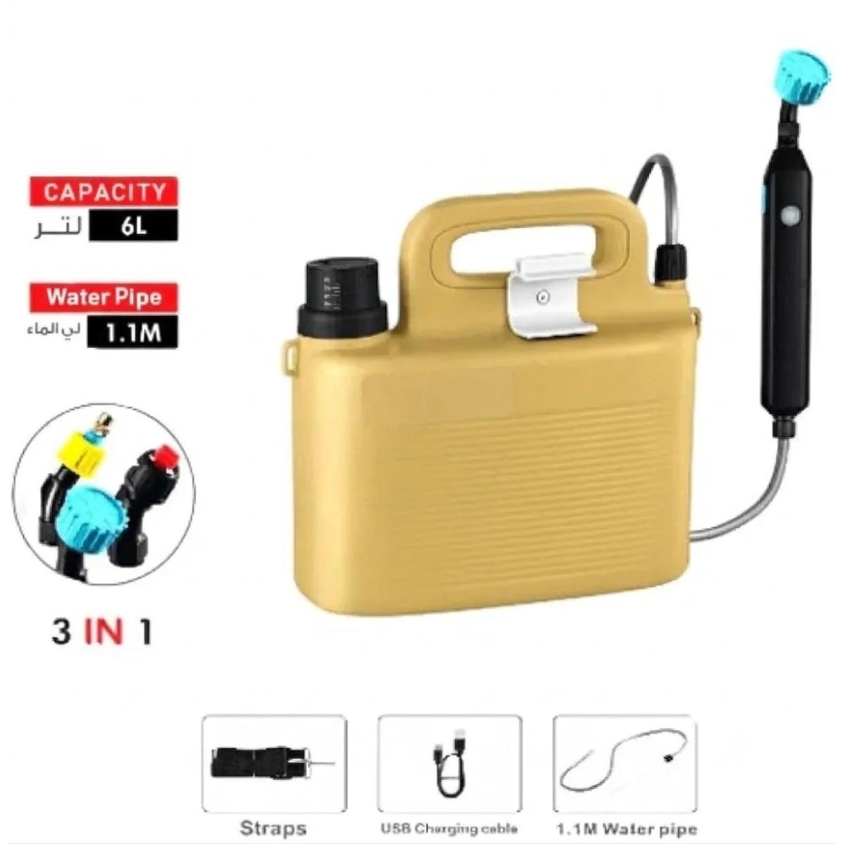 6L Portable Travel Bidet Sprayer with 3 Nozzles