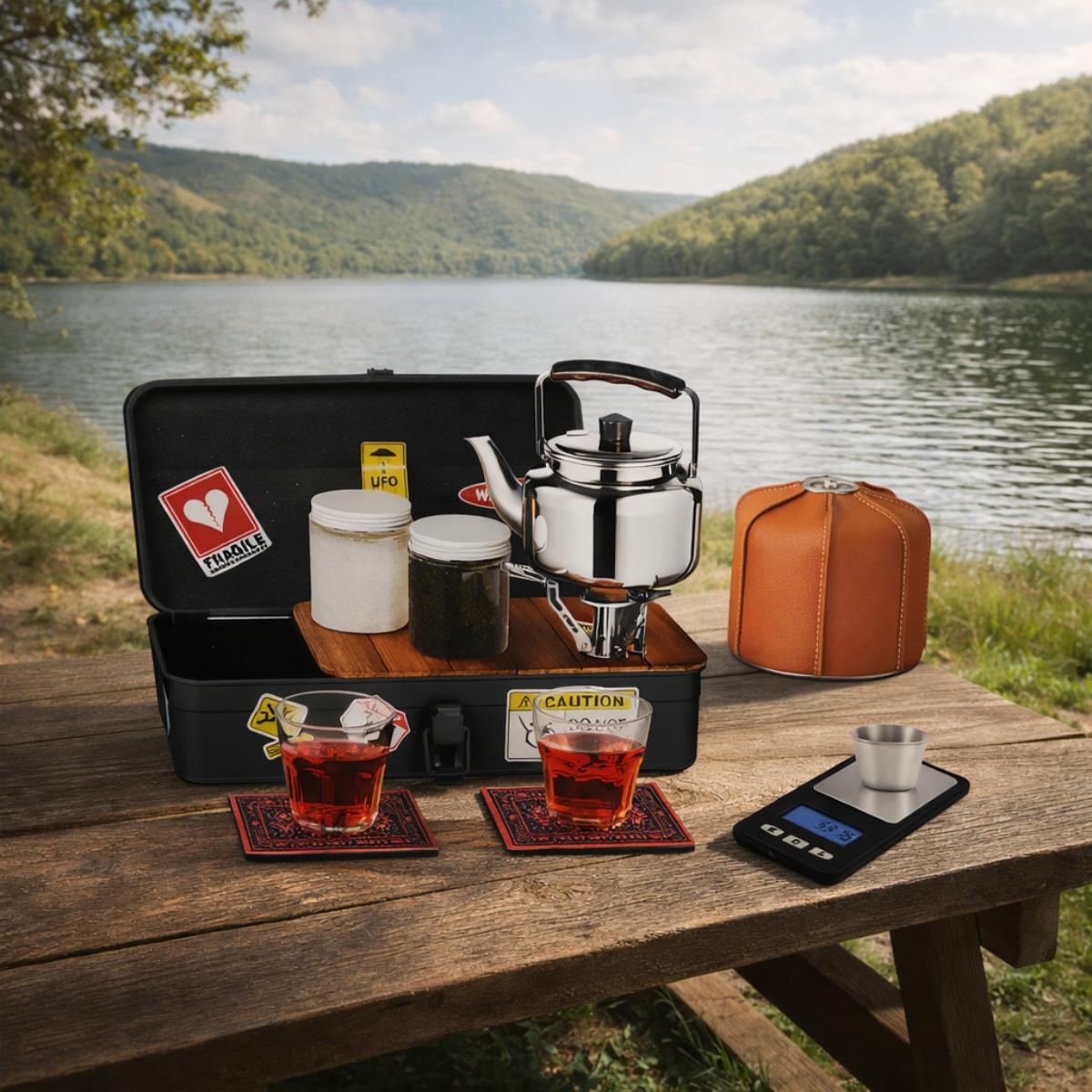Portable Camping Tea Coffee Set