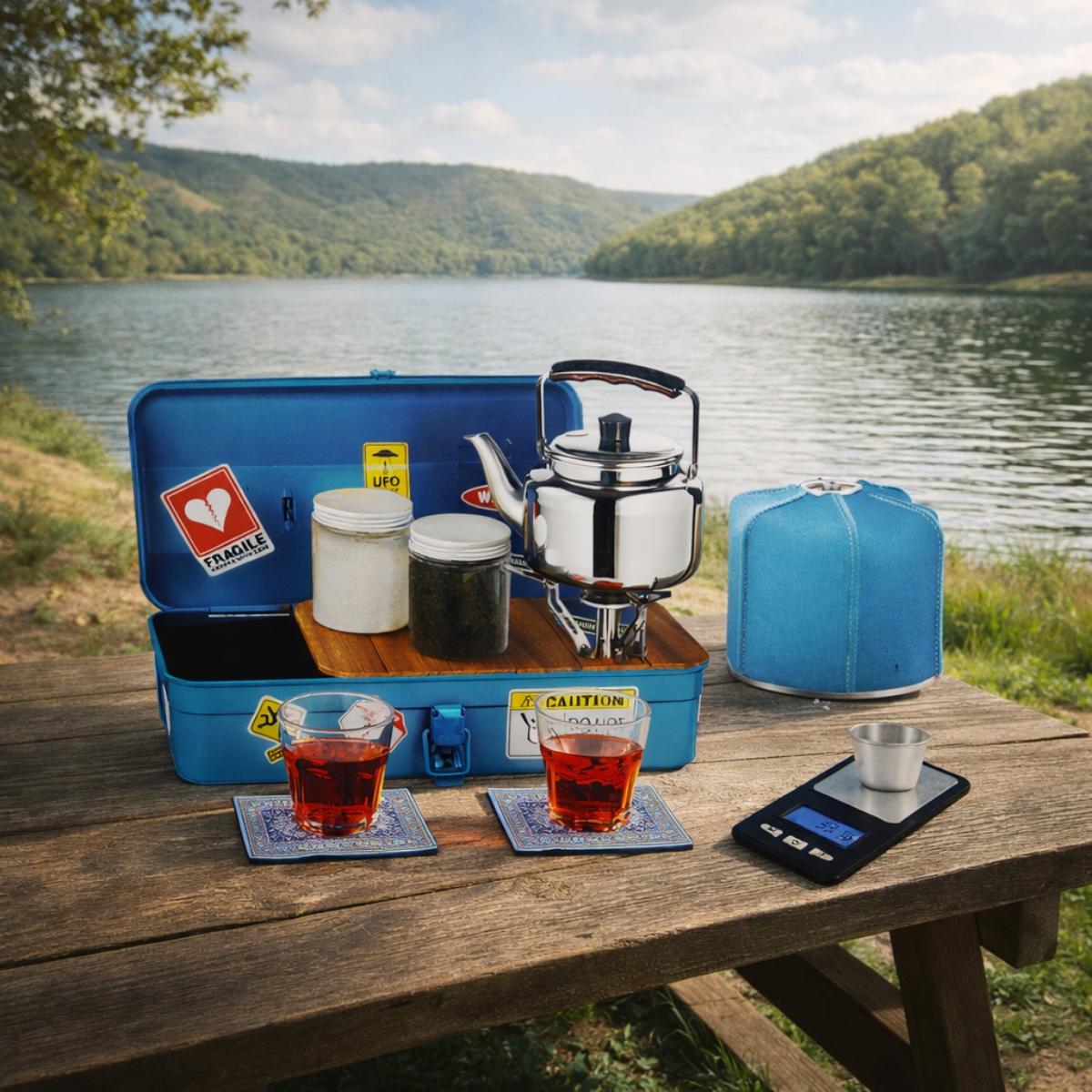 Portable Camping Tea Coffee Set