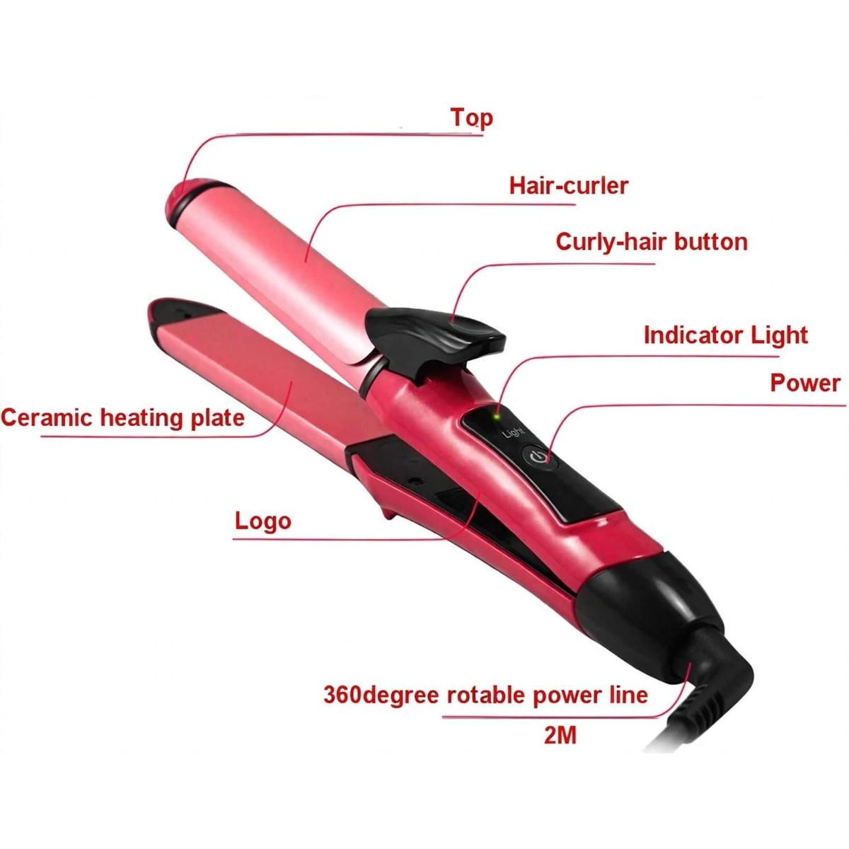 2 in 1 Hair Straightener and Curler