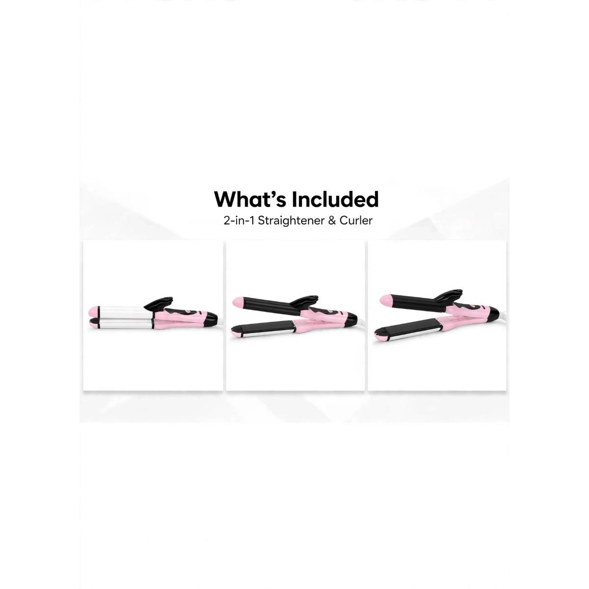 2-in-1 Hair Straightener and Curler