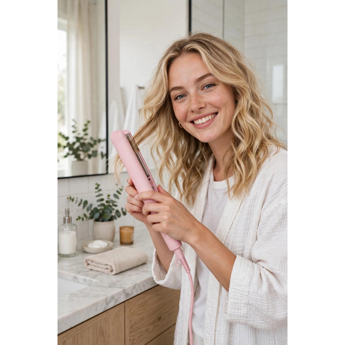 2-in-1 Hair Straightener and Curler
